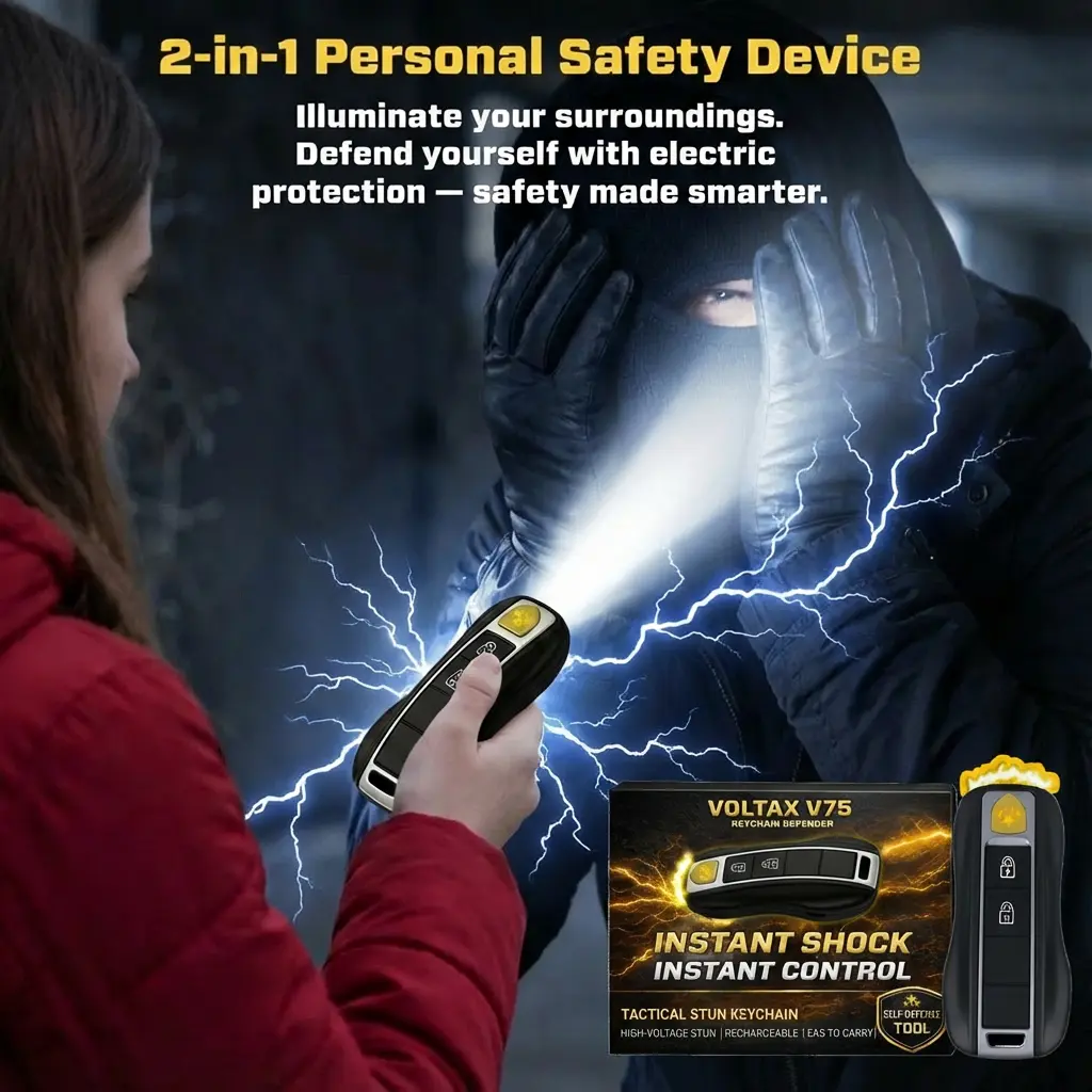 Voltax ShockForce 75M Stun Car Keychain - Image 3