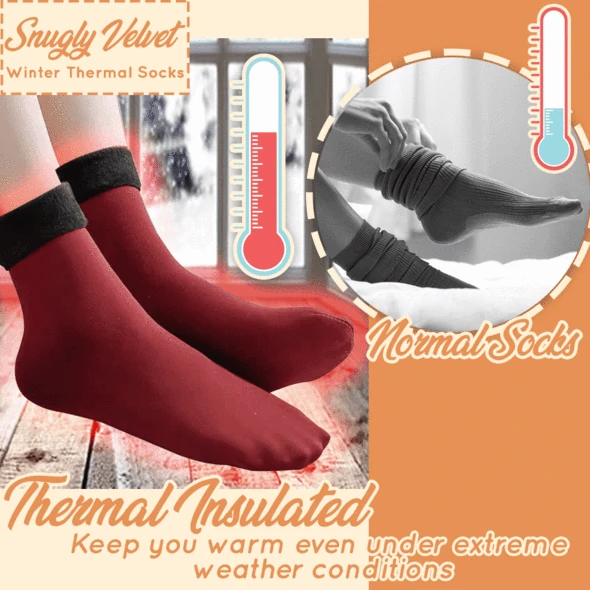 (🎄Early Christmas Sale NOW-50% OFF) Velvet Winter Thermal Socks - Image 31