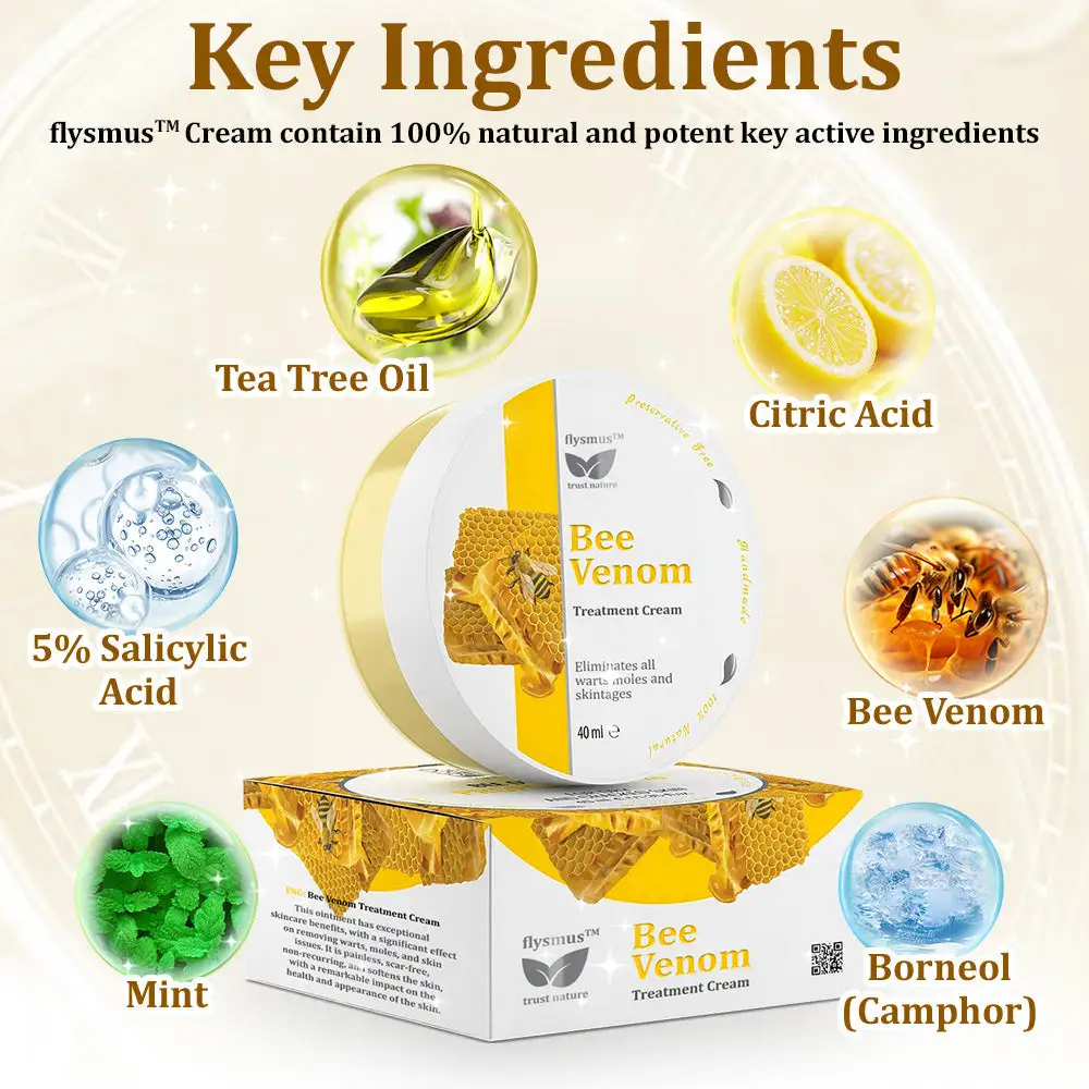 Bee Venom Treatment Cream🐝: Treat Eczema, Psoriasis, Acne, Rosacea, Fungal Infections, Warts - Image 5