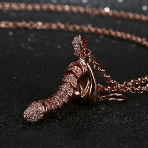 925 Sterling Silver Pullable Penis Pendant - Image 9