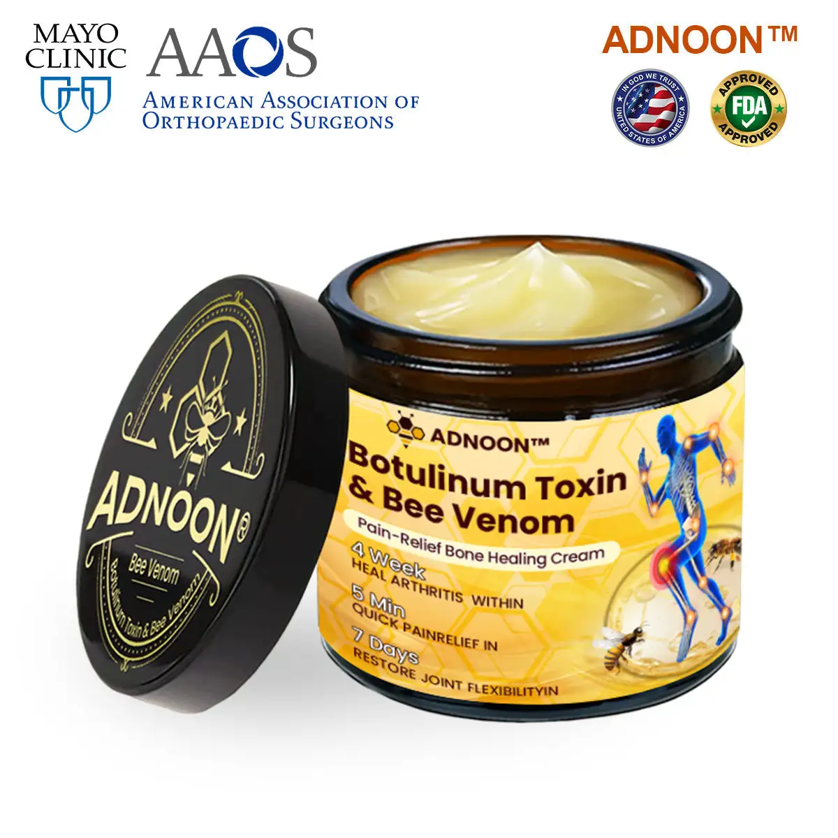 Winter Sale Botulinum Toxin and Bee Venom Pain Relief Bone Healing Cream