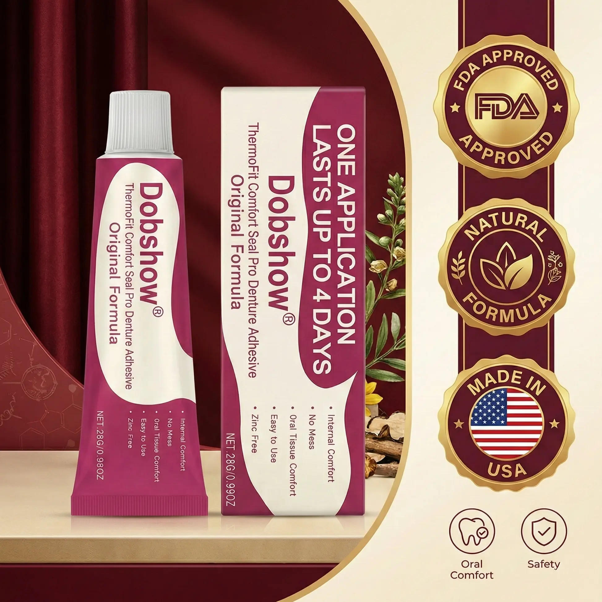 ๐๐๐ข๐๐ฉ๐๐-๐๐๐ข๐ ๐๐๐๐๐ง๐ฅ | ThermoFit Comfort Seal Pro Denture Adhesive