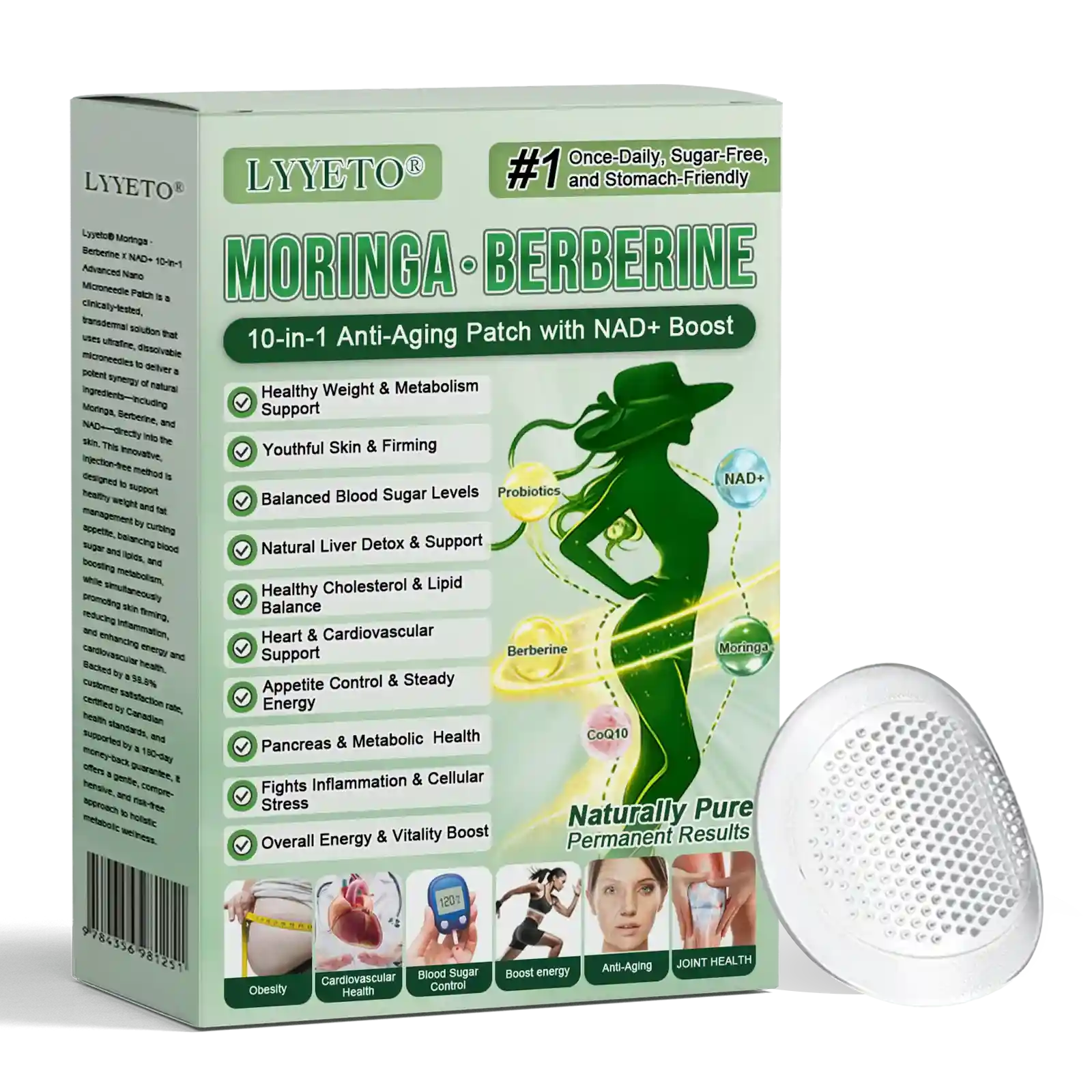 Official Store | Moringa Berberine + NAD+ 10-in-1 Nano Microneedle Patch(Just once a day, visible changes in 7 days) - Image 14