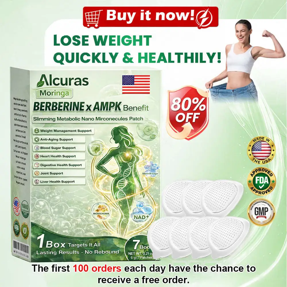 Moringa × Berberine × AMPK 8-Benefit Metabolic Support Nano Microneedle Patch
