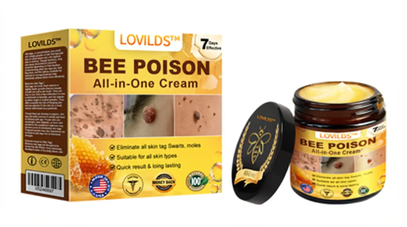 𝐁𝐞𝐞 𝐏𝐨𝐢𝐬𝐨𝐧 𝐀𝐥𝐥-𝐢𝐧-𝐎𝐧𝐞 𝐂𝐫𝐞𝐚𝐦–🌸 Anti-aging,Hydrating, Skin Repair, Even Tone, Acne and Dark Spot Treatment, Wart and Mole Removal, Psoriasis Relief - Image 14