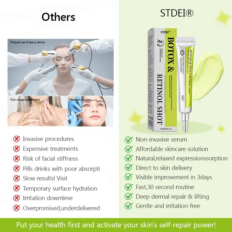 BOTOX & VITA A RETINOL SHOT Wrinkle Lift Tightening Cream - Image 46