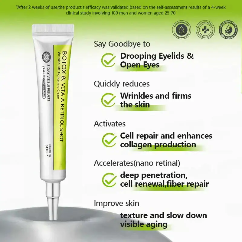 BOTOX & VITA A RETINOL SHOT Wrinkle Lift Tightening Cream - Image 6