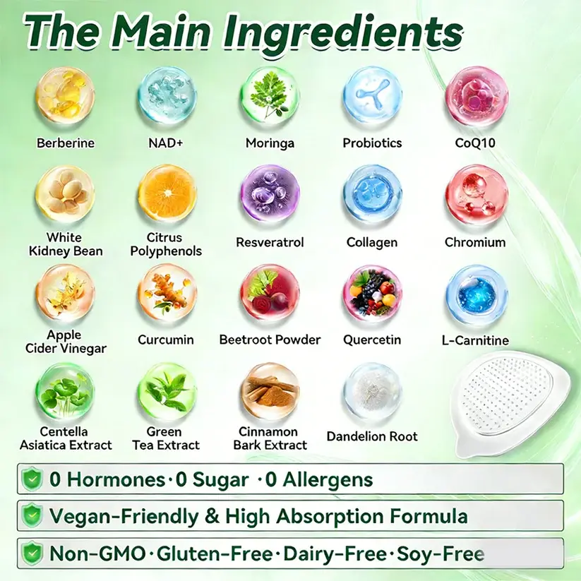 𝐎𝐟𝐟𝐢𝐜𝐢𝐚𝐥 𝐒𝐭𝐨𝐫𝐞 🇺🇸 Moringa·Berberine × NAD+ 10-in-1 Nano Microneedle Patch – Daily, Visible Results in 7 Days ✅ For Weight, Skin, Diabetes & Joint Health 🗽 - Image 2