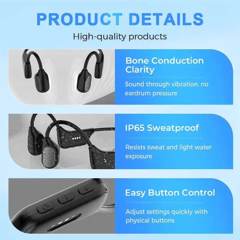 Osseous Conduction Ergonomic Bone-Vibration Clarity Earphones - Image 9