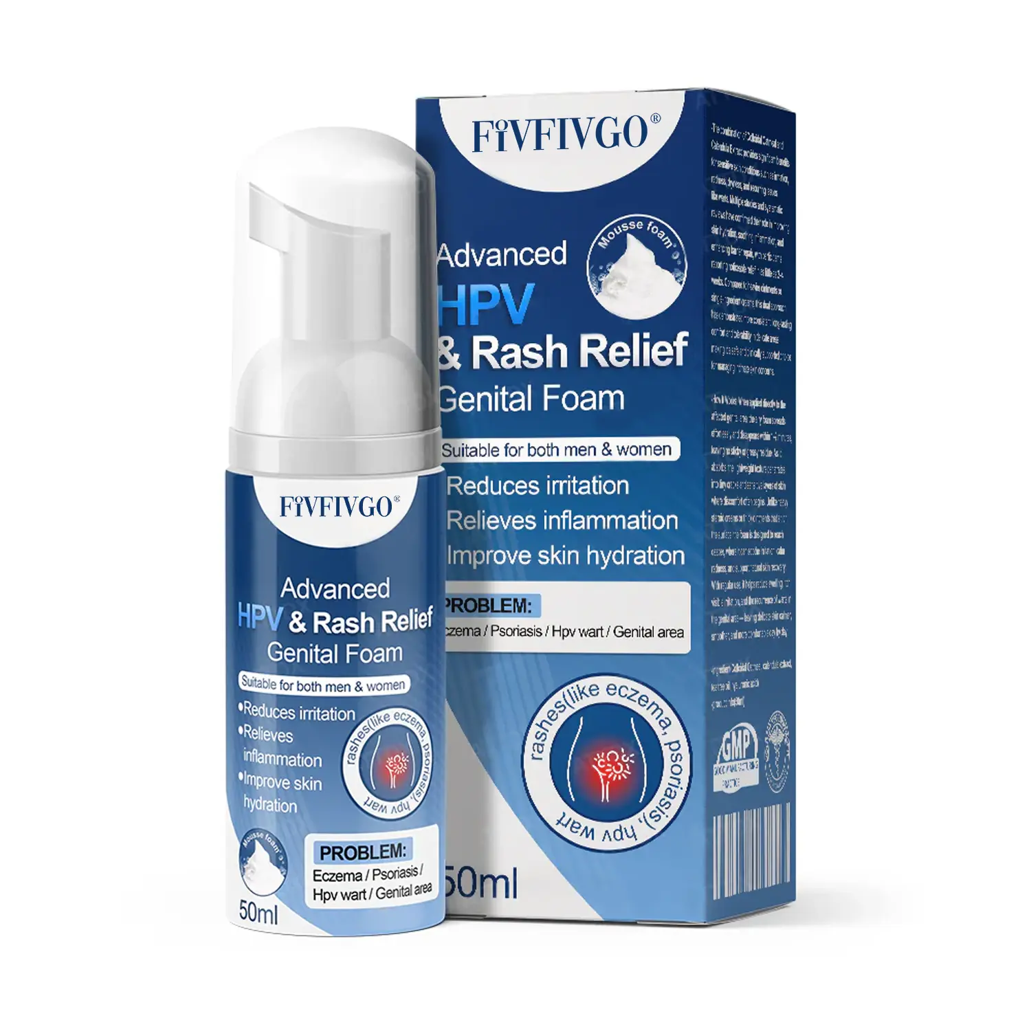 Advanced HPV & Rash Relief Genital Foam