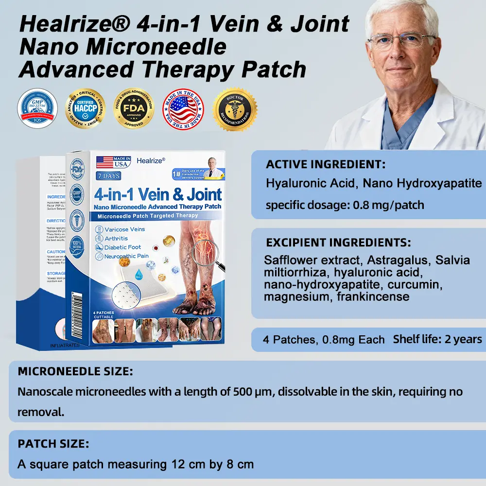 🛒4-in-1 Vein & Joint Nano Microneedle Advanced Therapy Patch🔥 - Image 15