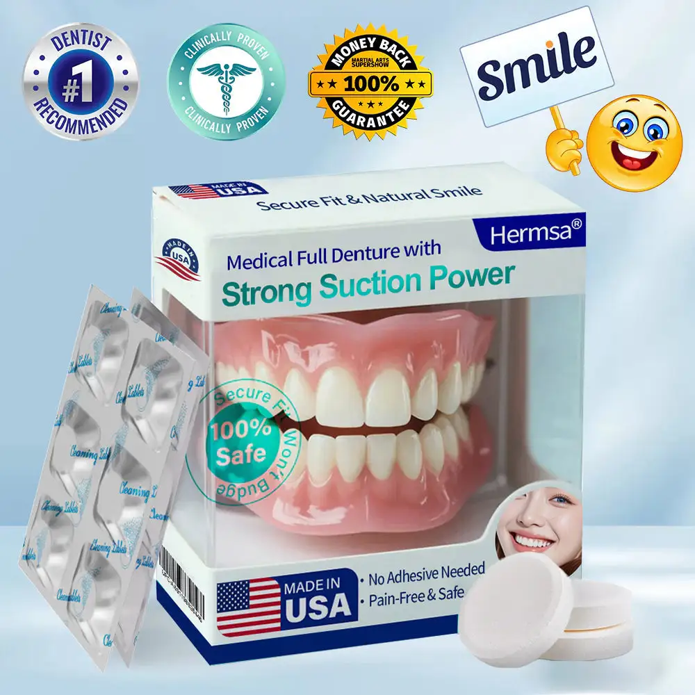Medical Full Denture with Strong Suction