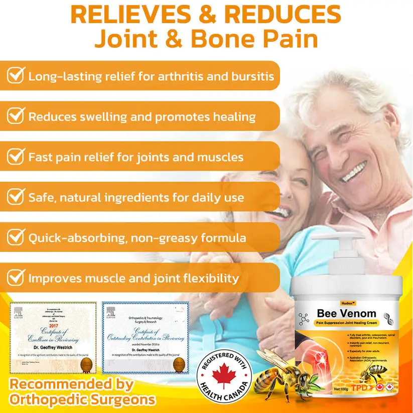 Bee Venom Pain Suppression Joint Healing Cream - Image 2
