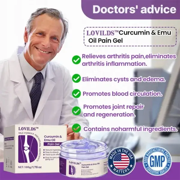 (🔥LAST DAY SALE – 80% OFF) Curcumin & Emu Oil Pain Gel – 🏥Backed by US Osteopathic Experts - Image 2