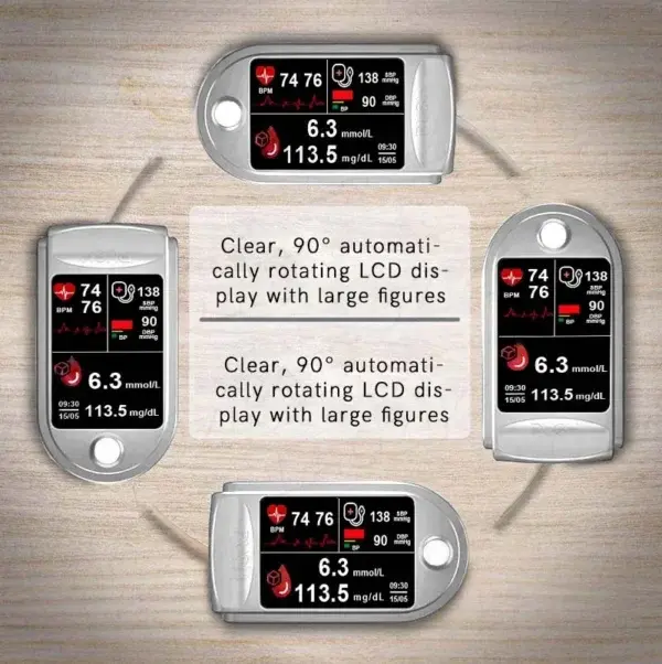 Profesional 3in1 Glucose & Vital Signs Monitor - Image 3