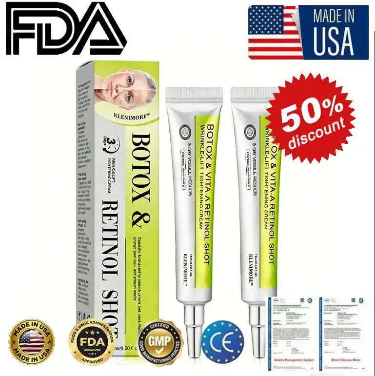 👏🌿Made and shipped from the USA Botox & Vita-A Retinol Shot Wrinkle-Lift Tightening cream - Last Day Promotion 70% OFF