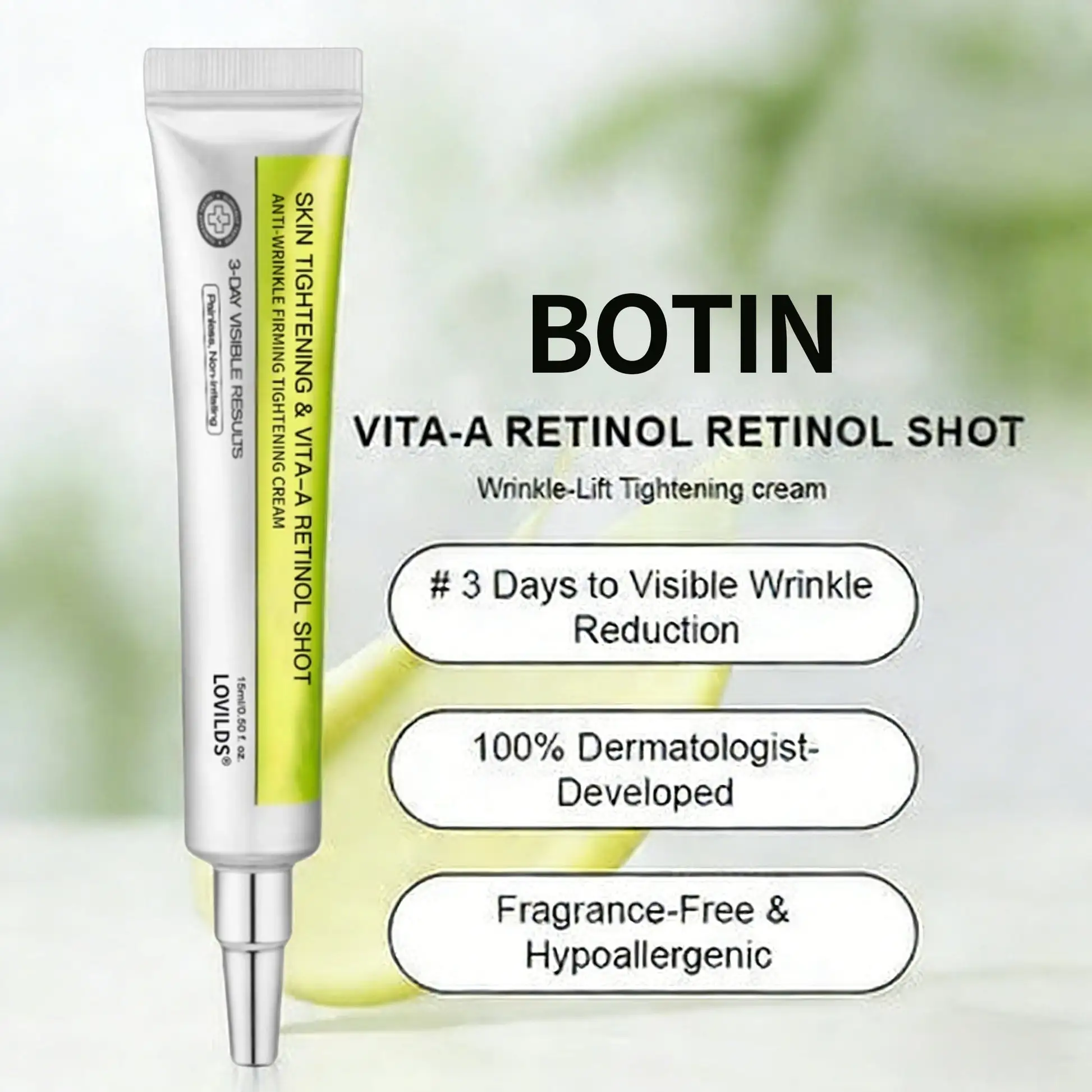 Made and shipped from the USA Botin & Vita-A Retinol Shot Wrinkle-Lift Tightening cream - Last Day Promotion 50% OFF - Image 14