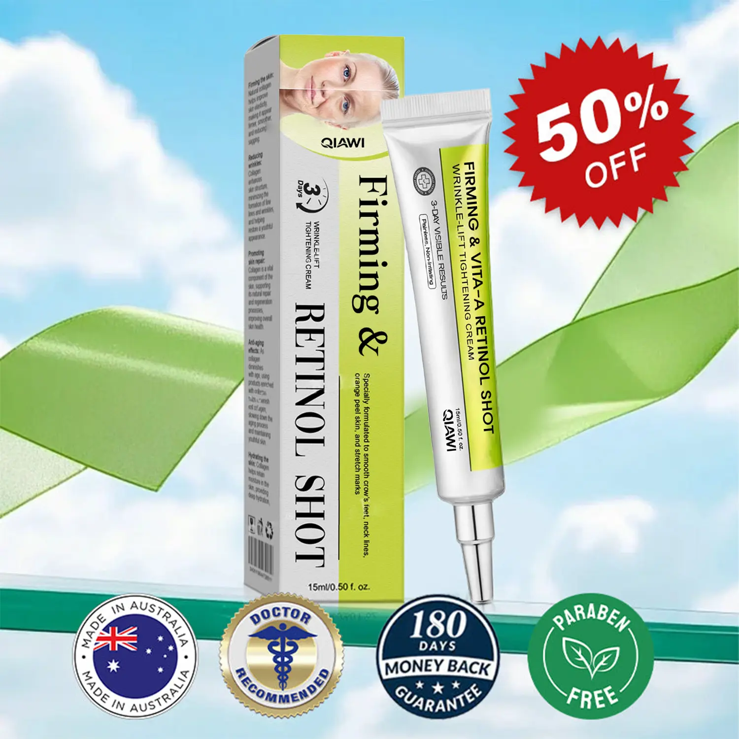 Skin Tightening & Vita-A Retinol Retinol shot Anti-Wrinkle Firming Tightening cream