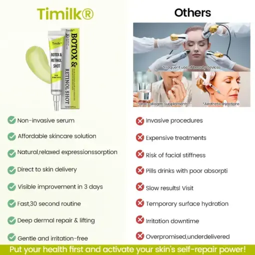 Botox Retinol Shot Smoother-Looking Skin for Deep Lines, Sagging Jowls Puffy Eyes - Image 5