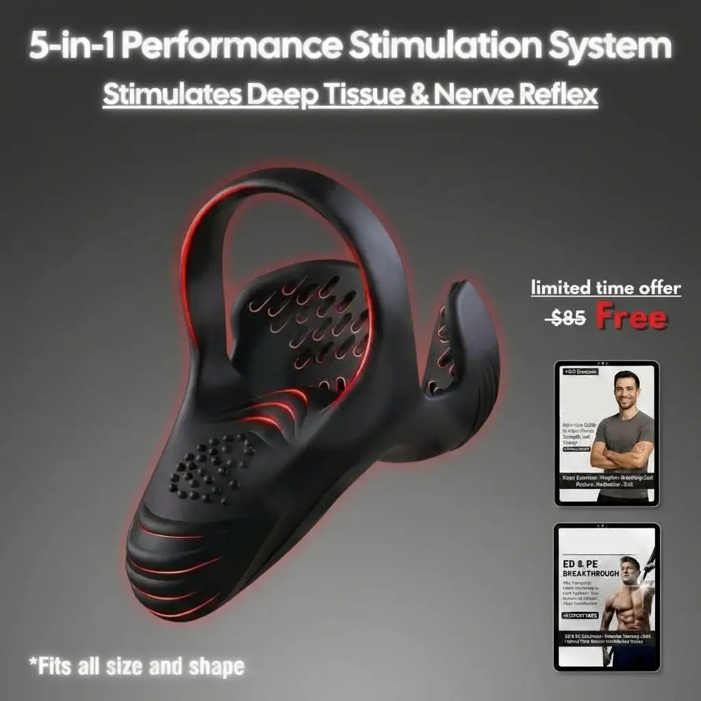 Vibrating Electric Male Masturbation Lock Ring - Image 2
