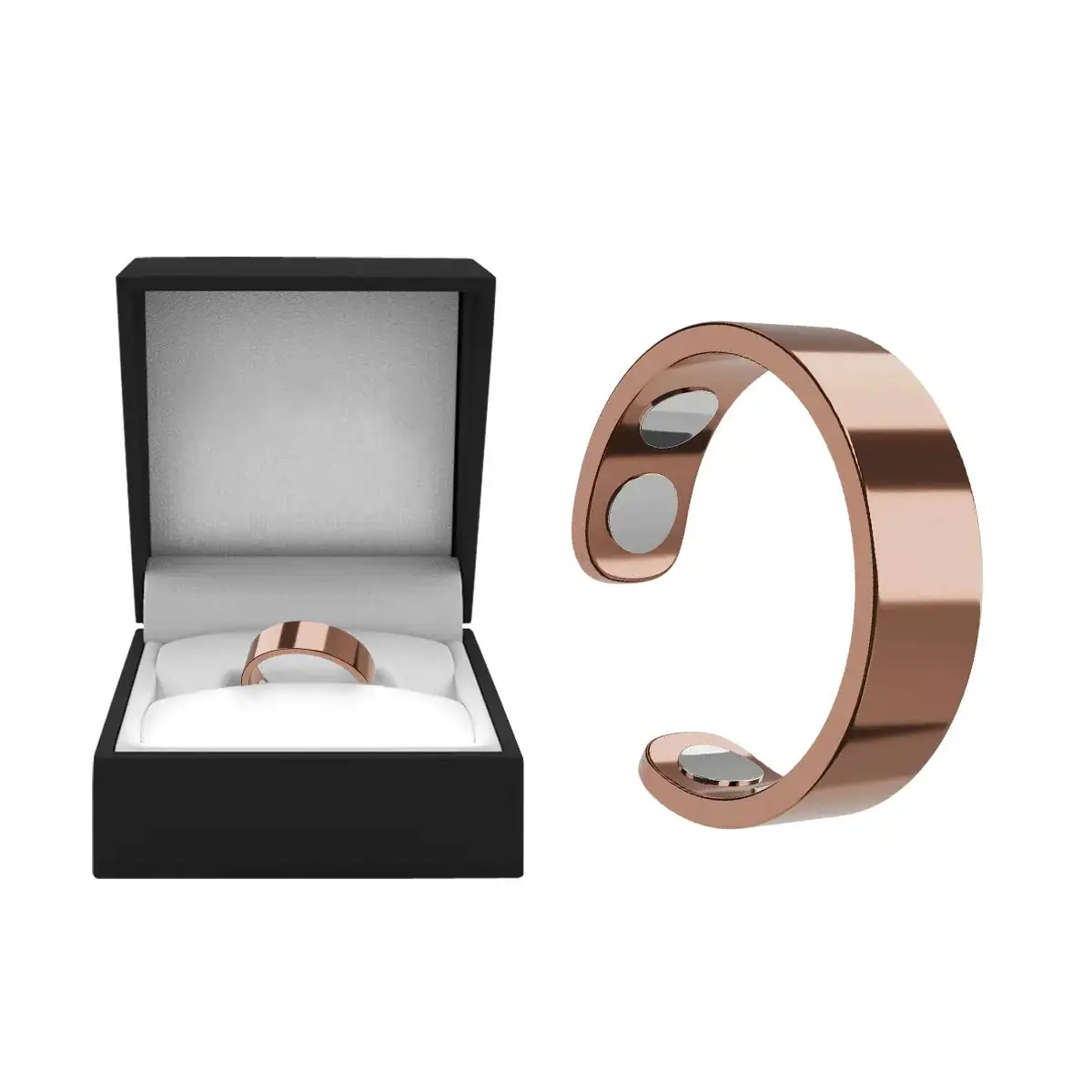 Magnetic Ring - Elegant Stainless Steel Ring - Magnet Rings - Image 14