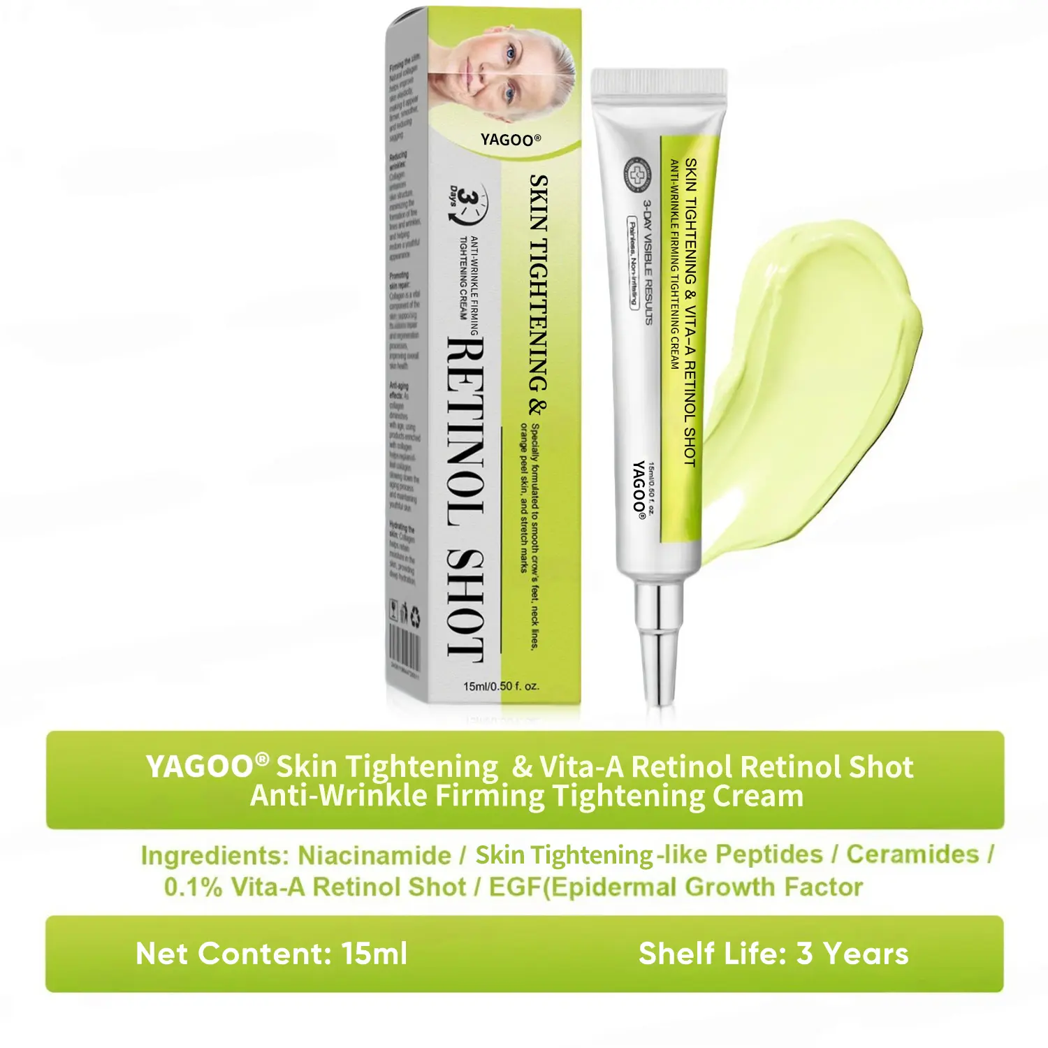 Skin Tightening & Vita-A Retinol Retinol shot Anti-Wrinkle Firming Tightening cream - Image 12