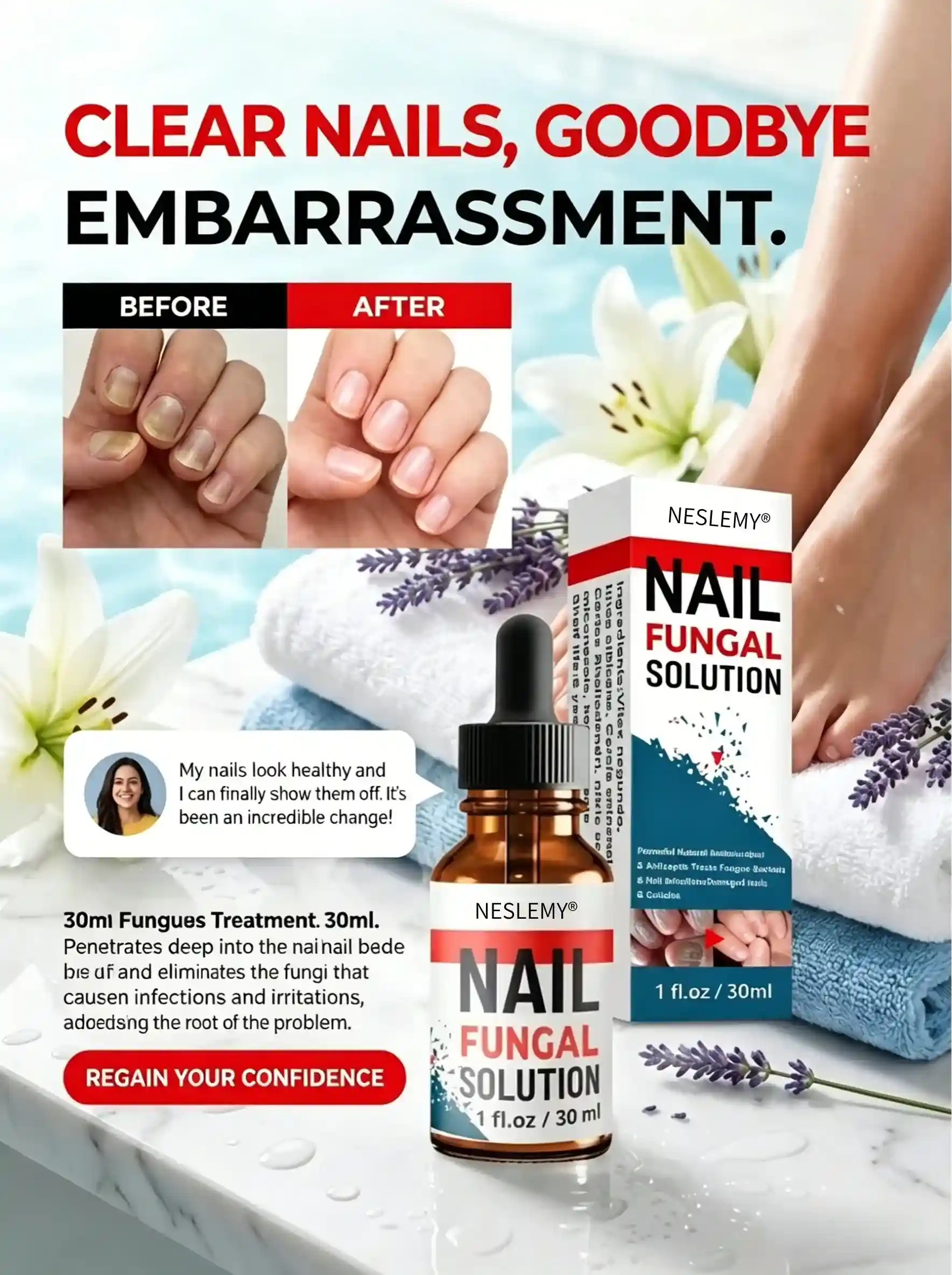 Nail Fungus – Advanced Antifungal Nail Drops (30 ml) - Image 3