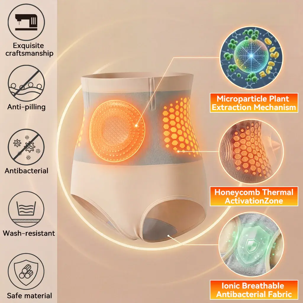 🏆Ends Today: 70% OFF! 𝐌𝐨𝐫𝐢𝐧𝐠𝐚 & 𝐁𝐞𝐫𝐛𝐞𝐫𝐢𝐧𝐞 4‑In‑1 Micro‑Particle Sculpting & Fat‑Burn Shorts - Image 10
