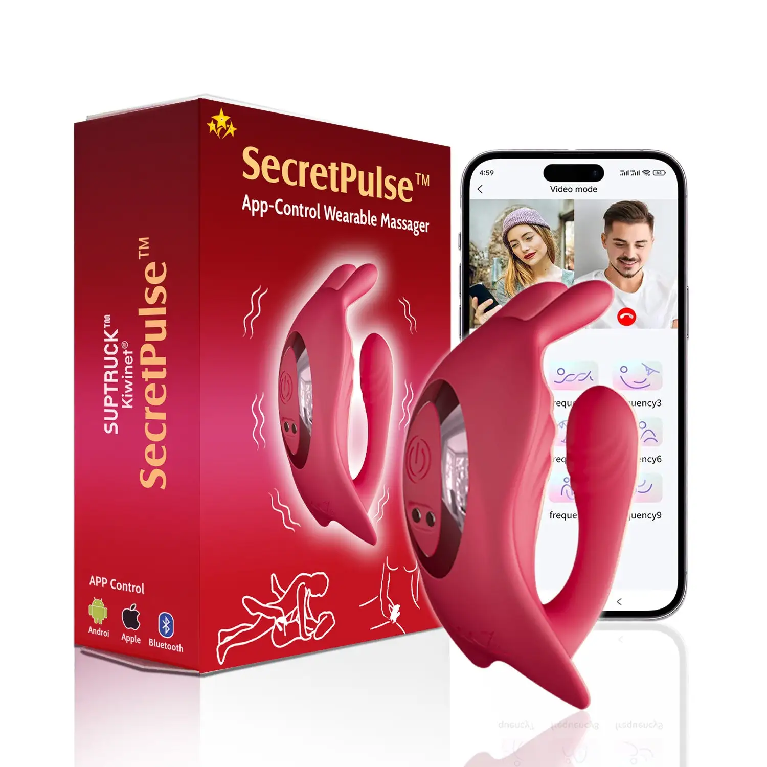 SUPTRUCK x9 Dual-Stimulation Wearable Massager