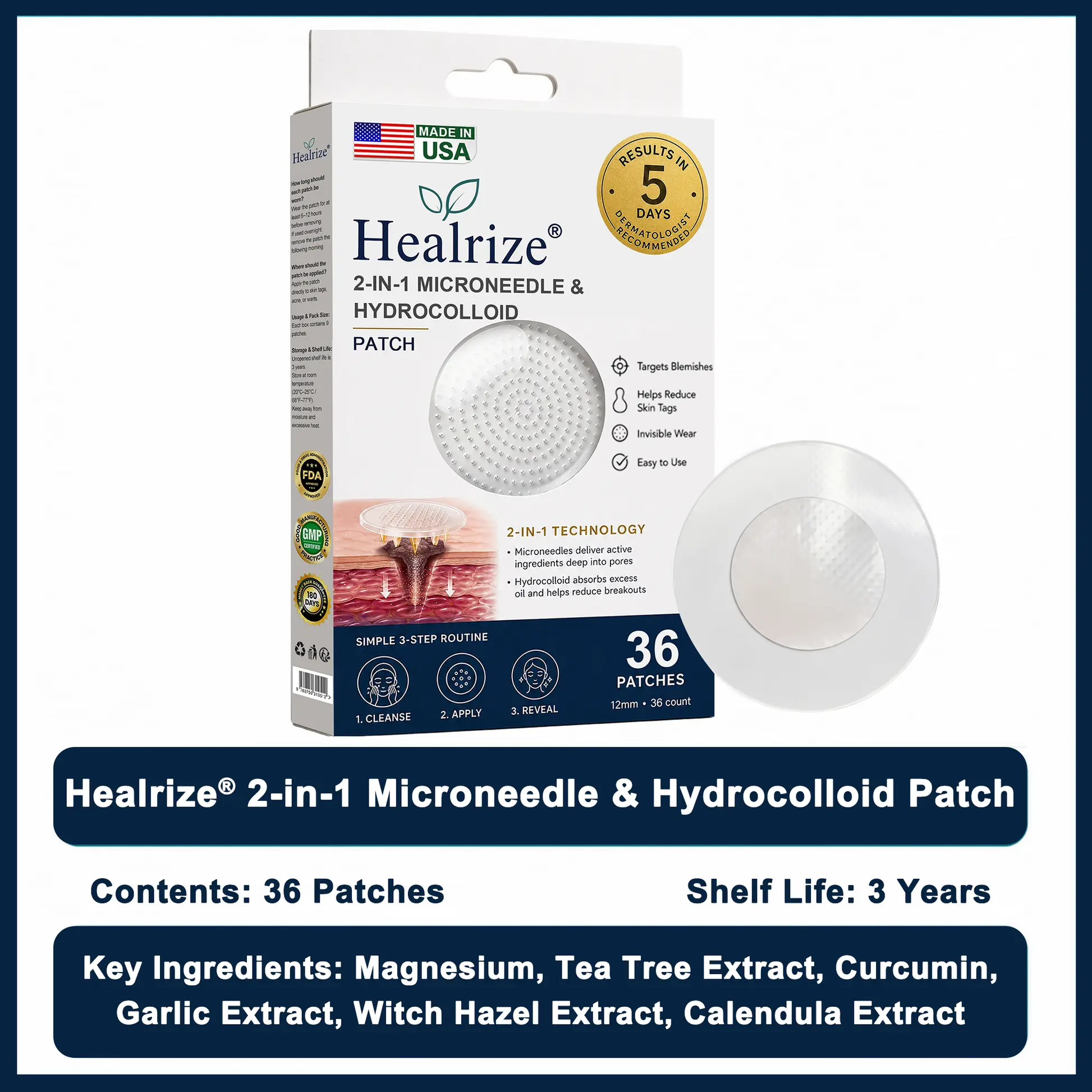 2-in-1 Microneedle & Hydrocolloid Patch - Image 10