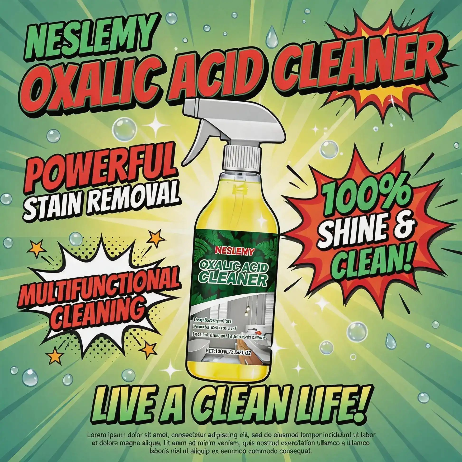 NESLEMY Bathroom Cleaner for Tough Toilet & Sink Stains - Image 2