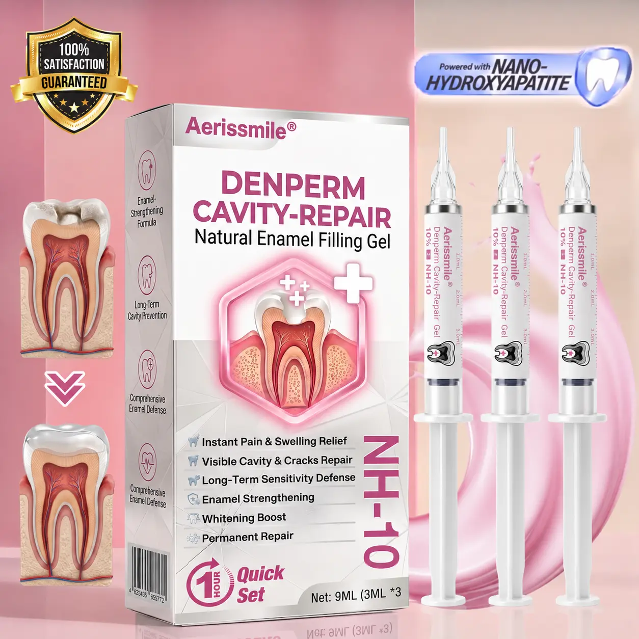 Cavity-Repair Natural Enamel Filling Gel