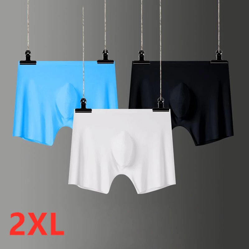 3 PCS Mens Ice Silk Breathable Underwear - Image 13
