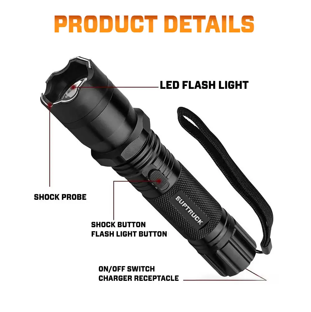 2026 VoltGuard X95 2in1 Stun Flashlight - Image 6