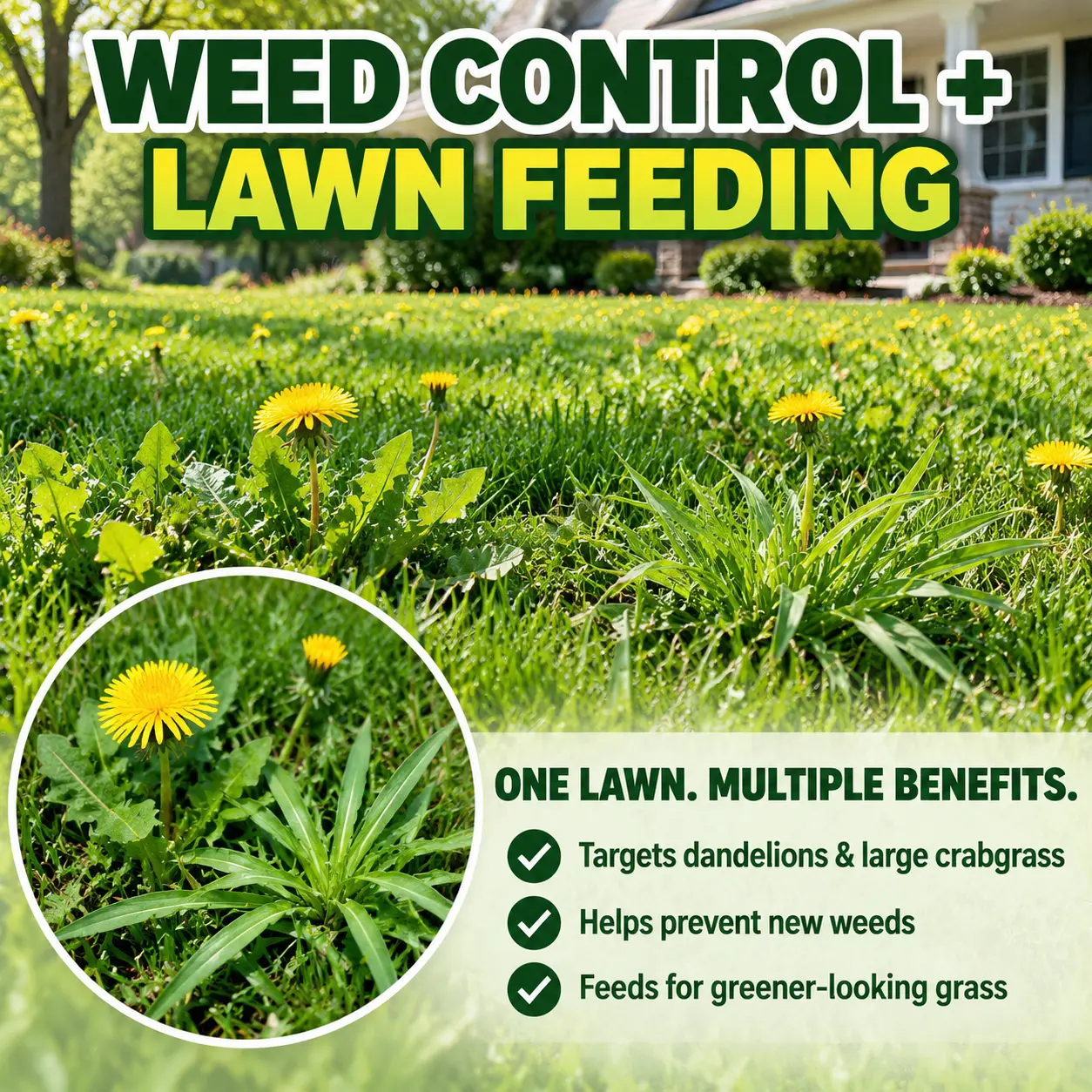 🔥 5-in-1 Weed & Feed | Fast-Acting Dual-Action Granules for Stubborn Lawn Weeds & a Greener-Looking Lawn - Image 5
