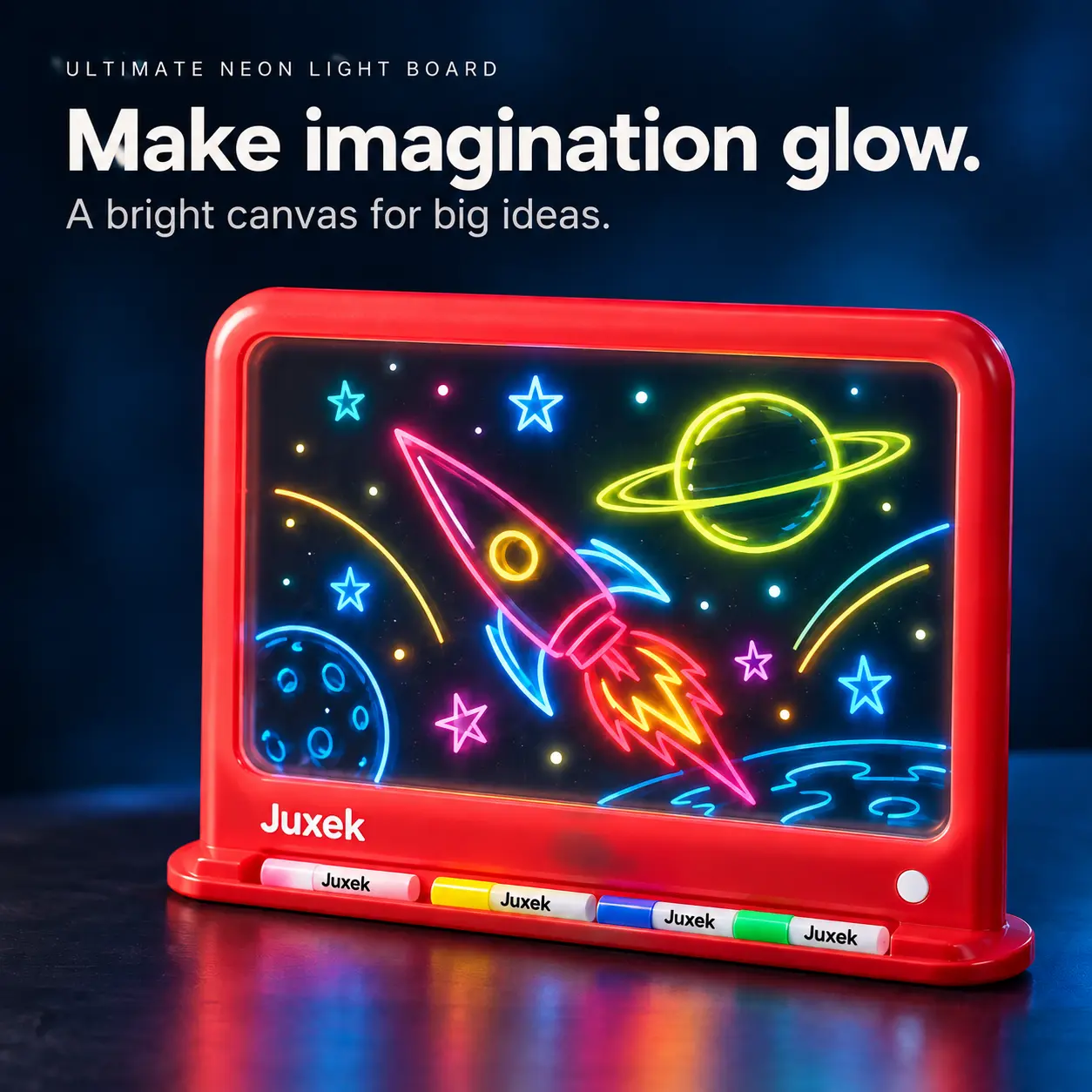 Juxek Neon Light Drawing Board – Let Creativity Glow - Image 2