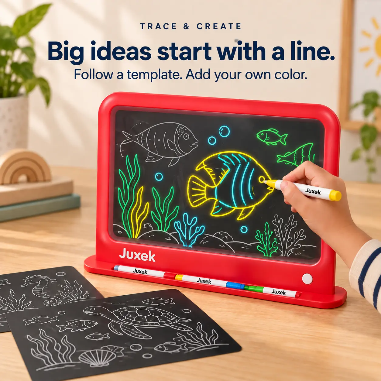 Juxek Neon Light Drawing Board – Let Creativity Glow - Image 3