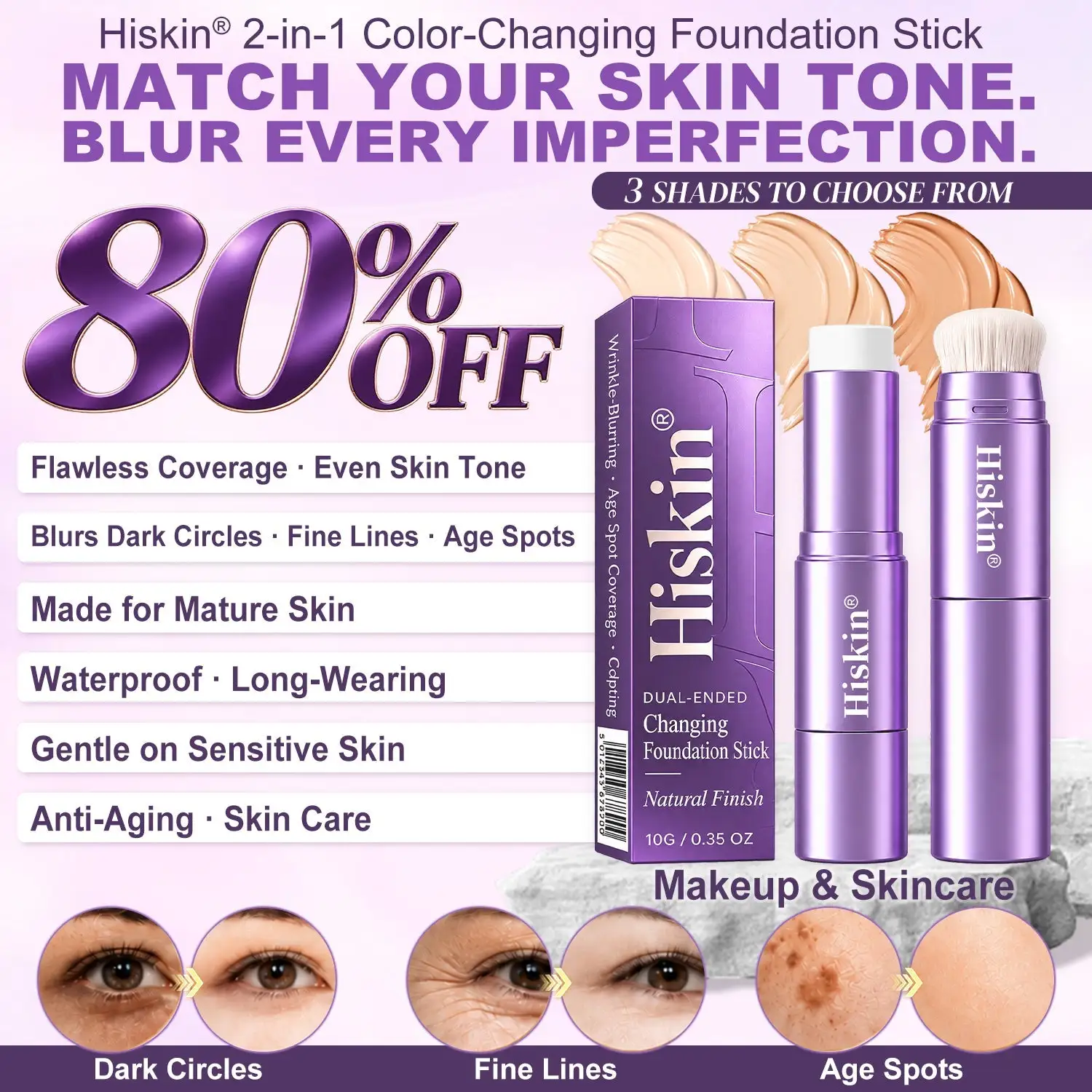 2-in-1 Color-Changing Foundation Stick